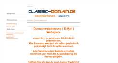 Desktop Screenshot of classic-domain.de